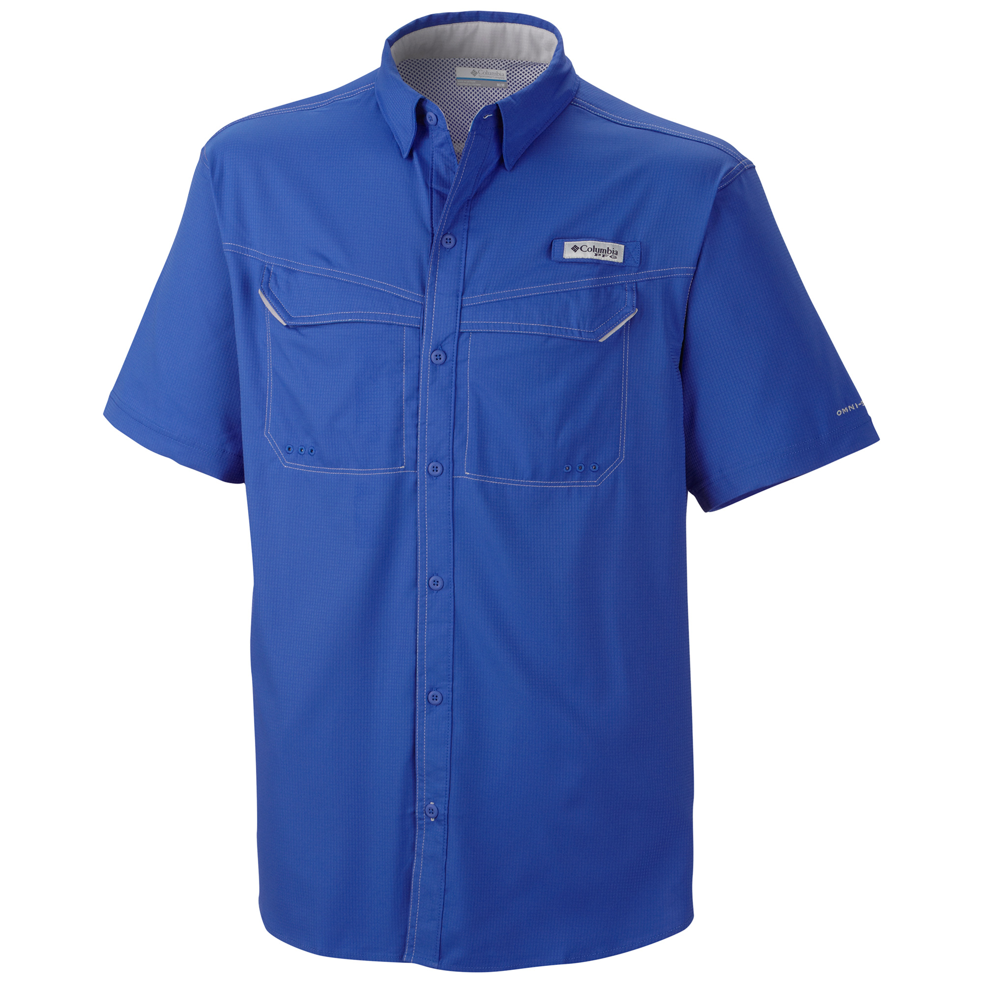 Columbia Men's PFG Low Drag Offshore Short Sleeve Shirt - XS - Blue